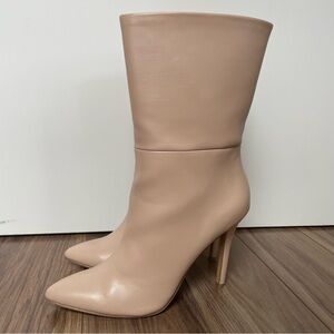 Charles By Charles David Palisades Nude Heeled Boots 7.5